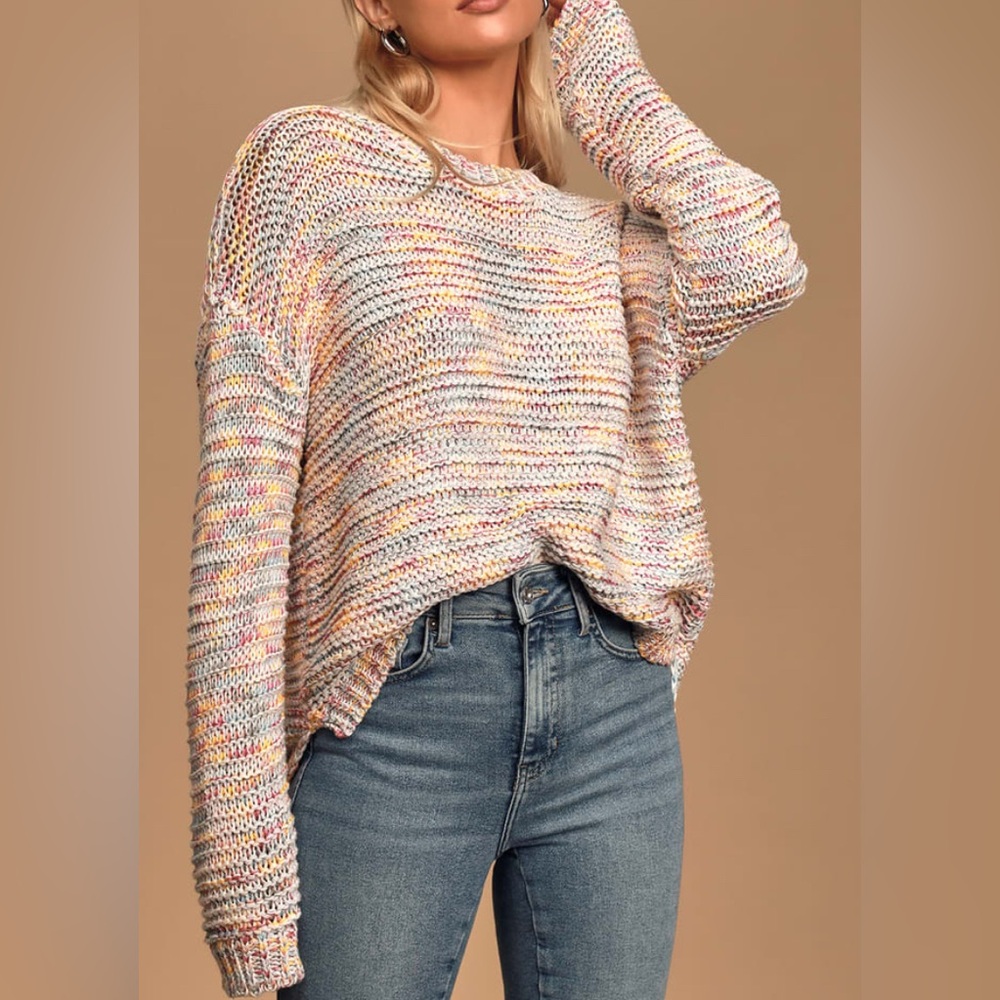 Rag Poets Confetti Sweater Size Small